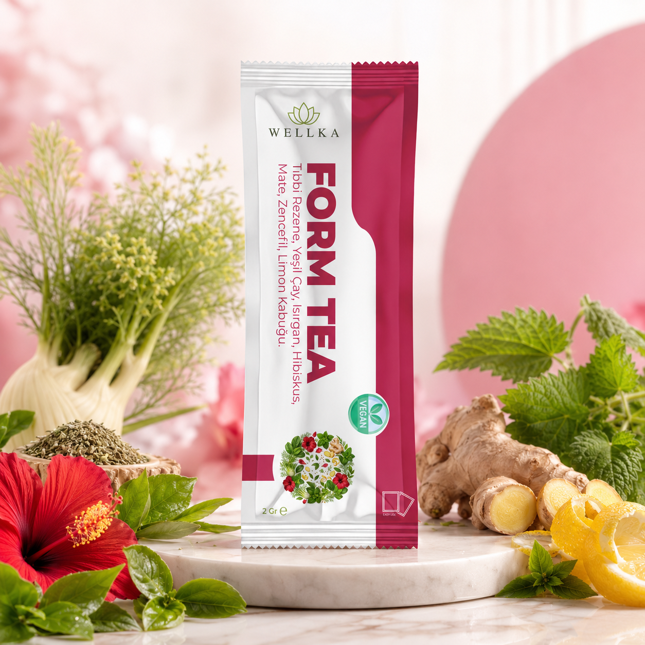 Wellka Form Tea : Bitki çayı karışımı. Kapanış ritüeli.